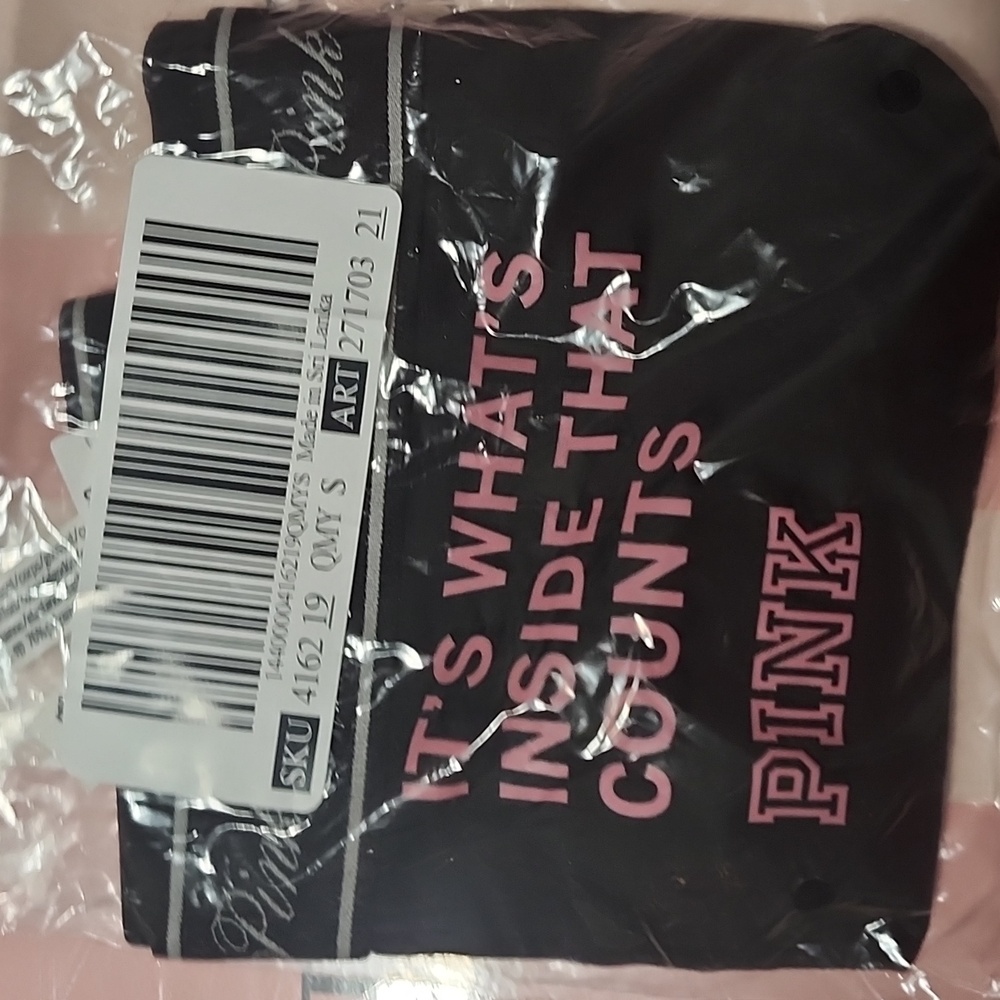 PINK Cotton Logo Shortie Size Small NWT - Picture 9 of 9